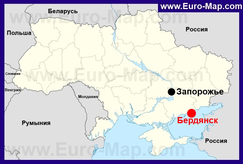 Запорожье на карте украины на русском языке с городами подробная карта